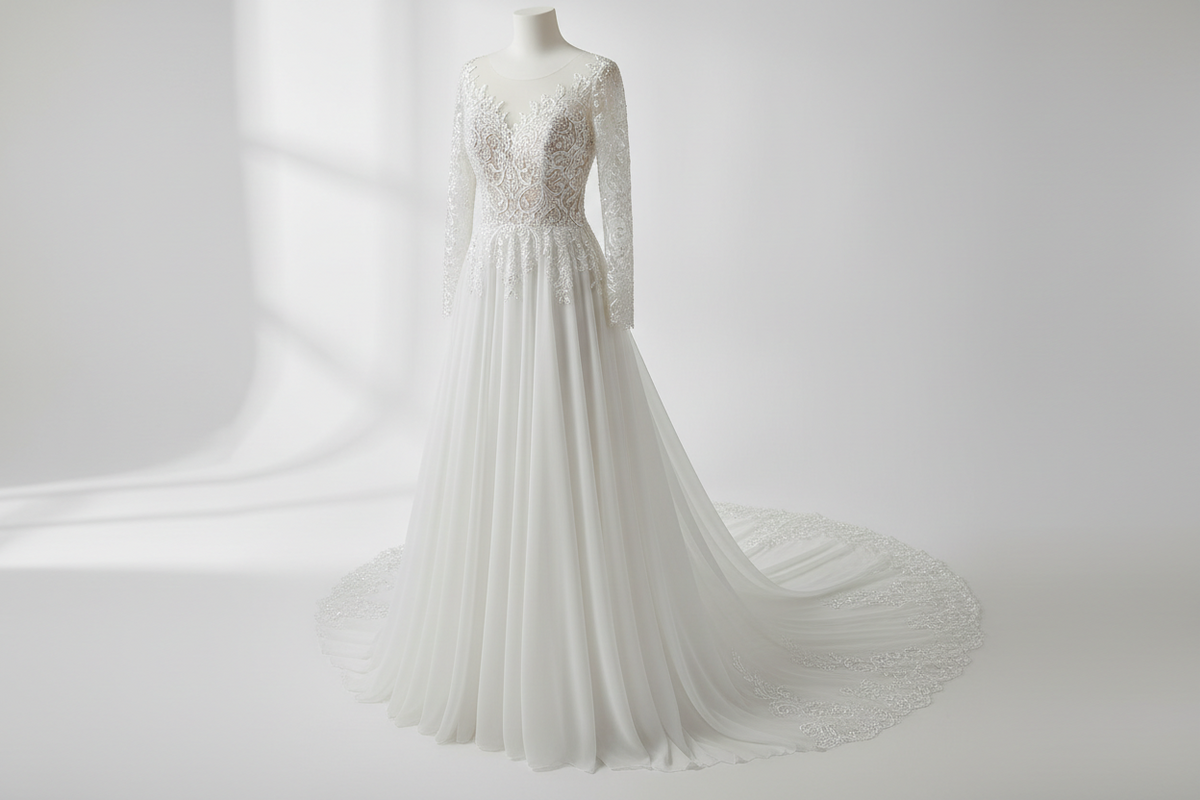 Professional wedding dress and formal wear cleaning and preservation service