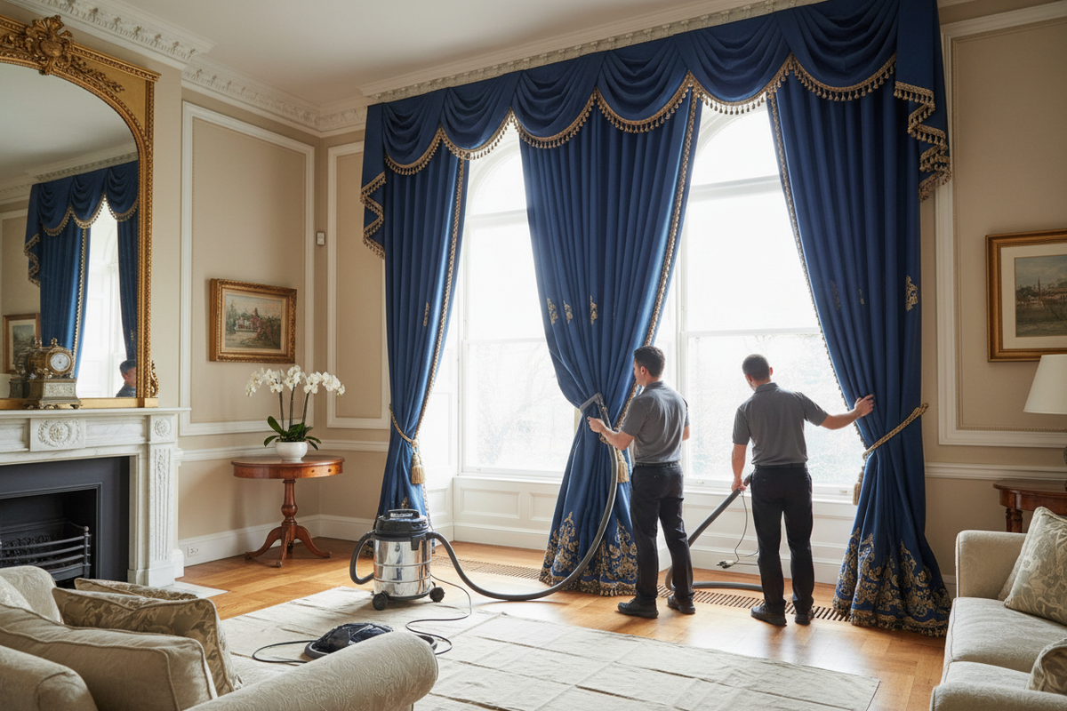 Professional curtain cleaning service in West London